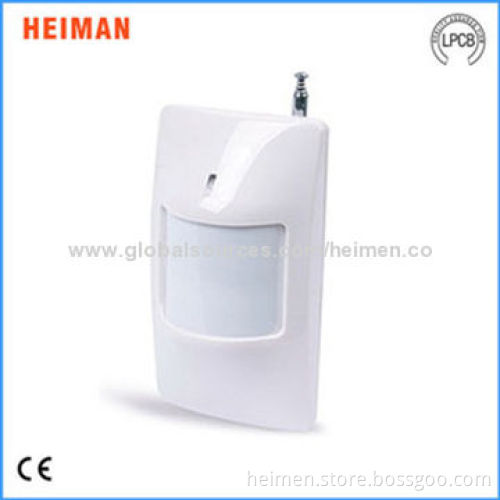 Wireless Wide Angle 1.5V Battery Operated PIR Sensor, 433 or 315MHz Sending Frequency
